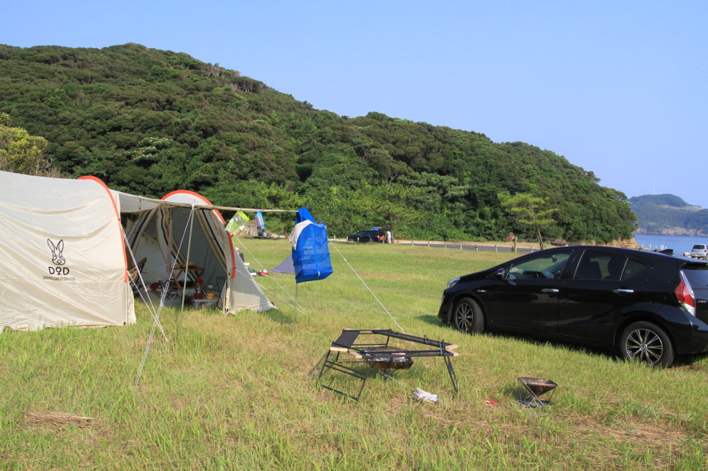 串山キャンプ場の様子